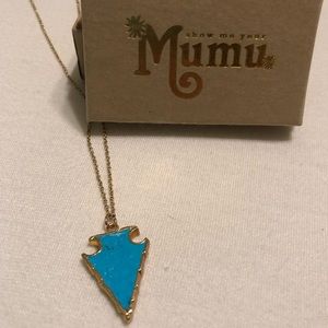 Show Me Your Mumu Turquoise Arrowhead Necklace